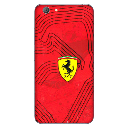 VIVO Y Series Phone Skins (All Models) - Red Ferrari Logo Stylish - 3D Embossed Finish (L-238) Vivo Y53