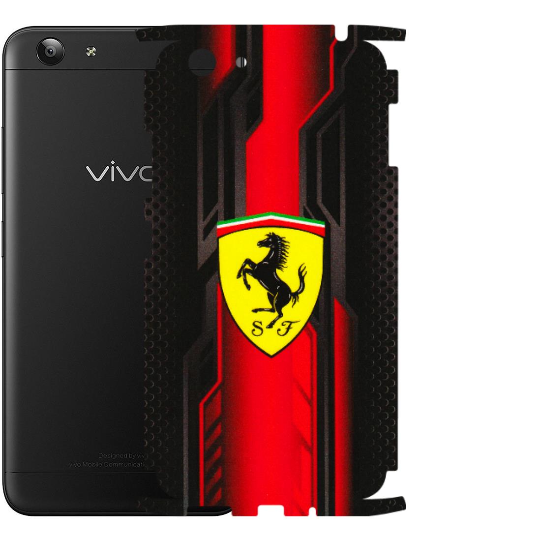 VIVO Y Series Phone Skins (All Models) - Black Ferrari Logo - 3D Embossed Finish (L-253) Vivo Y53