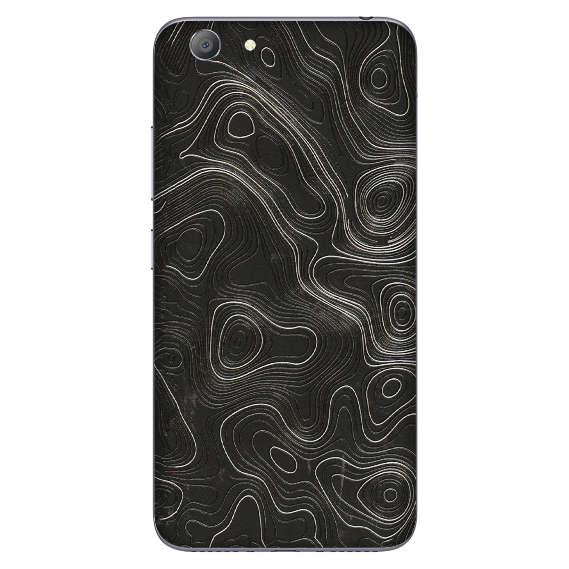 VIVO Y Series Phone Skins (All Models) - Abstract White Line Map - 3D Embossed Finish (L-269) Vivo Y53