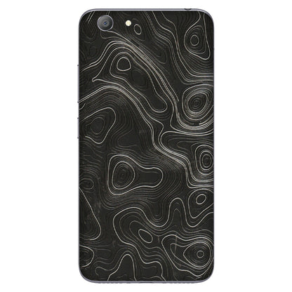 VIVO Y Series Phone Skins (All Models) - Abstract White Line Map - 3D Embossed Finish (L-269) Vivo Y53