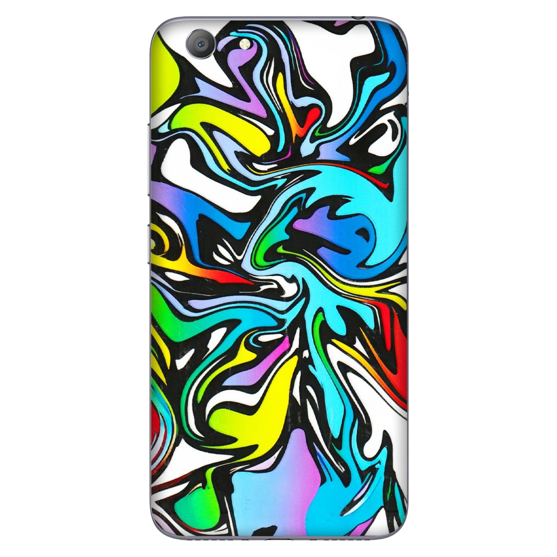 VIVO Y Series Phone Skins (All Models) - Abstract Colour Paints - 3D Embossed Finish (L-271) Vivo Y53