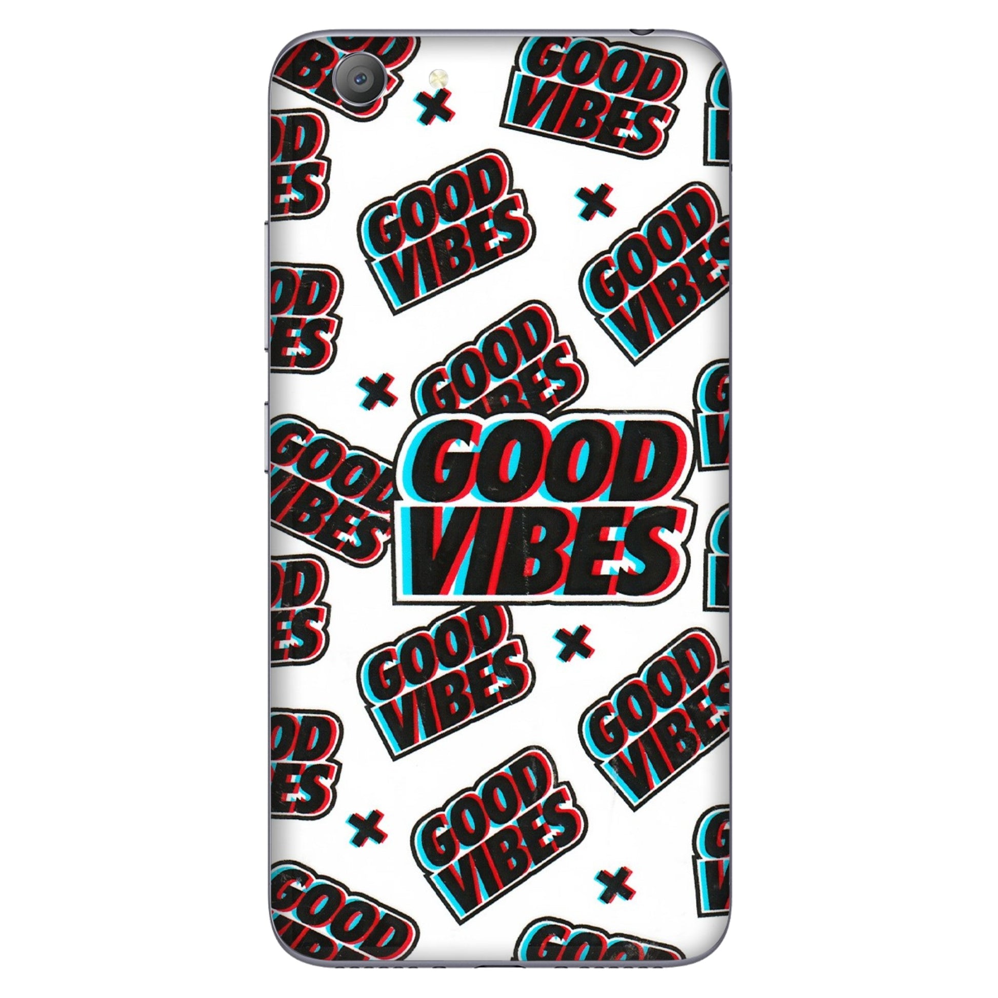 VIVO Y Series Phone Skins (All Models) - Good Vibes - 3D Embossed Finish (L-282) Vivo Y53