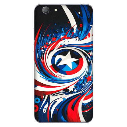 VIVO Y Series Phone Skins (All Models) - Captain America Logo - 3D Embossed Finish (L-307) Vivo Y53