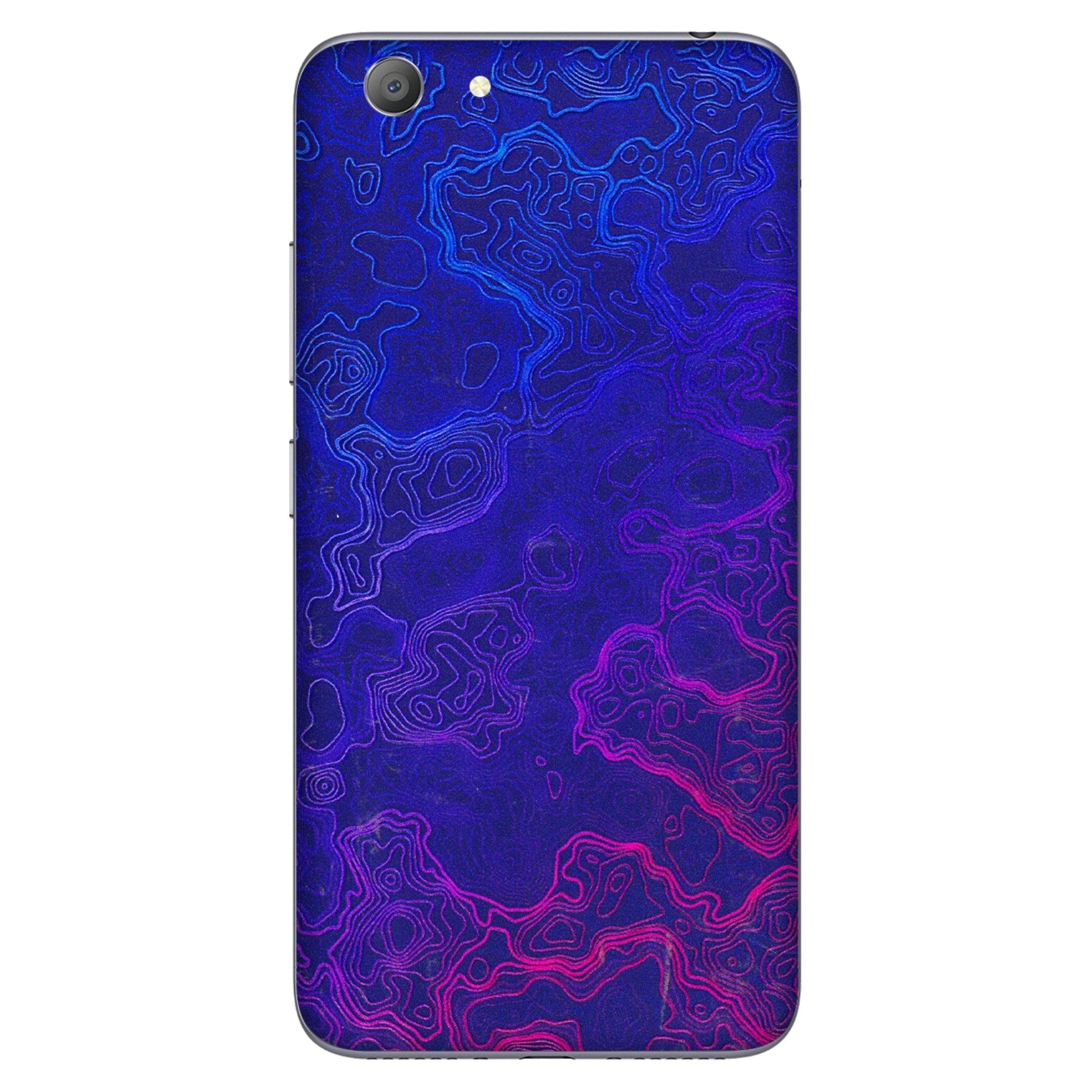 VIVO Y Series Phone Skins (All Models) - Purple Ripples Swirl - 3D Embossed Finish (L-314) Vivo Y53