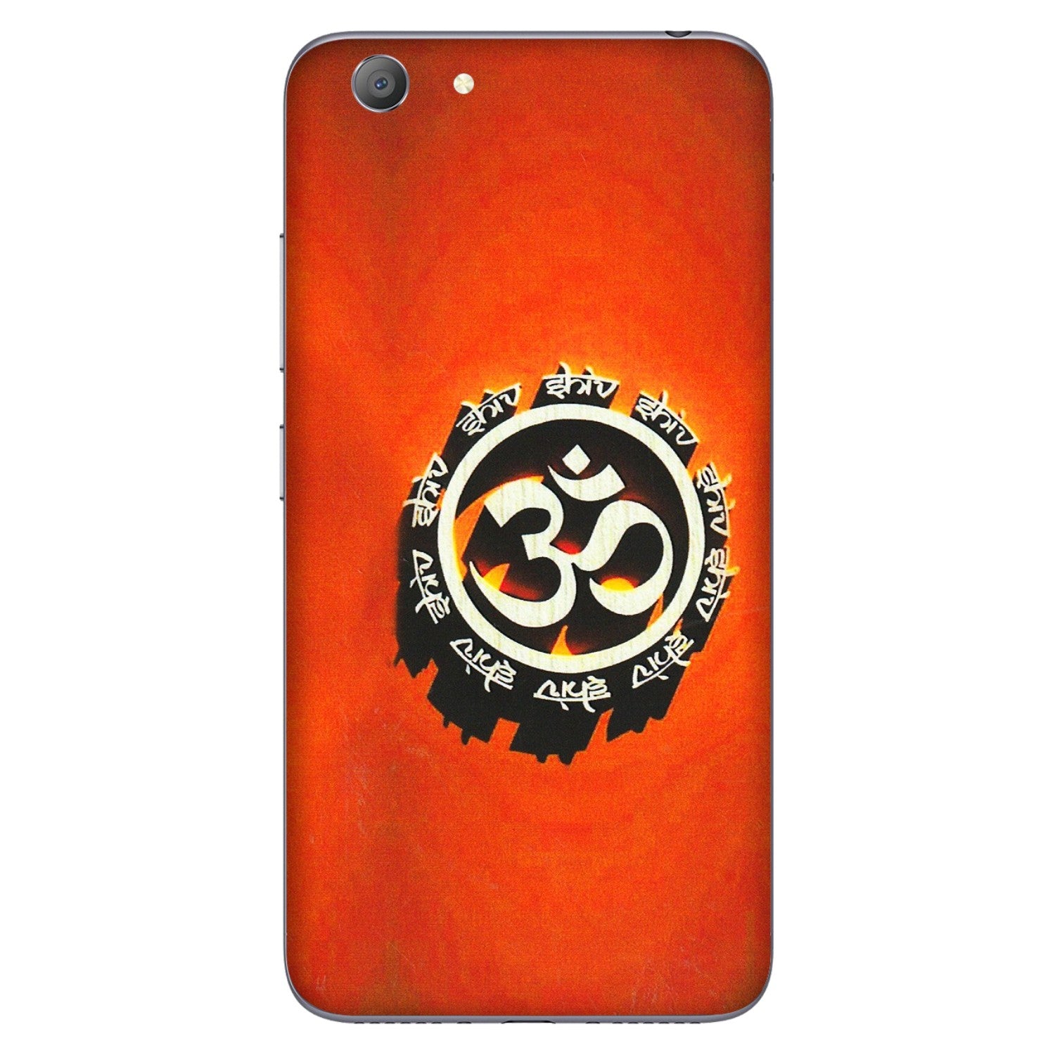 VIVO Y Series Phone Skins (All Models) - Aum Shiv Orange - 3D Embossed Finish (L-32) Vivo Y53