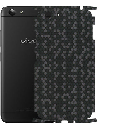 VIVO Y Series Phone Skins (All Models) - Black Grey Honeycomb Sober - 3D Embossed Finish (L-85) Vivo Y53