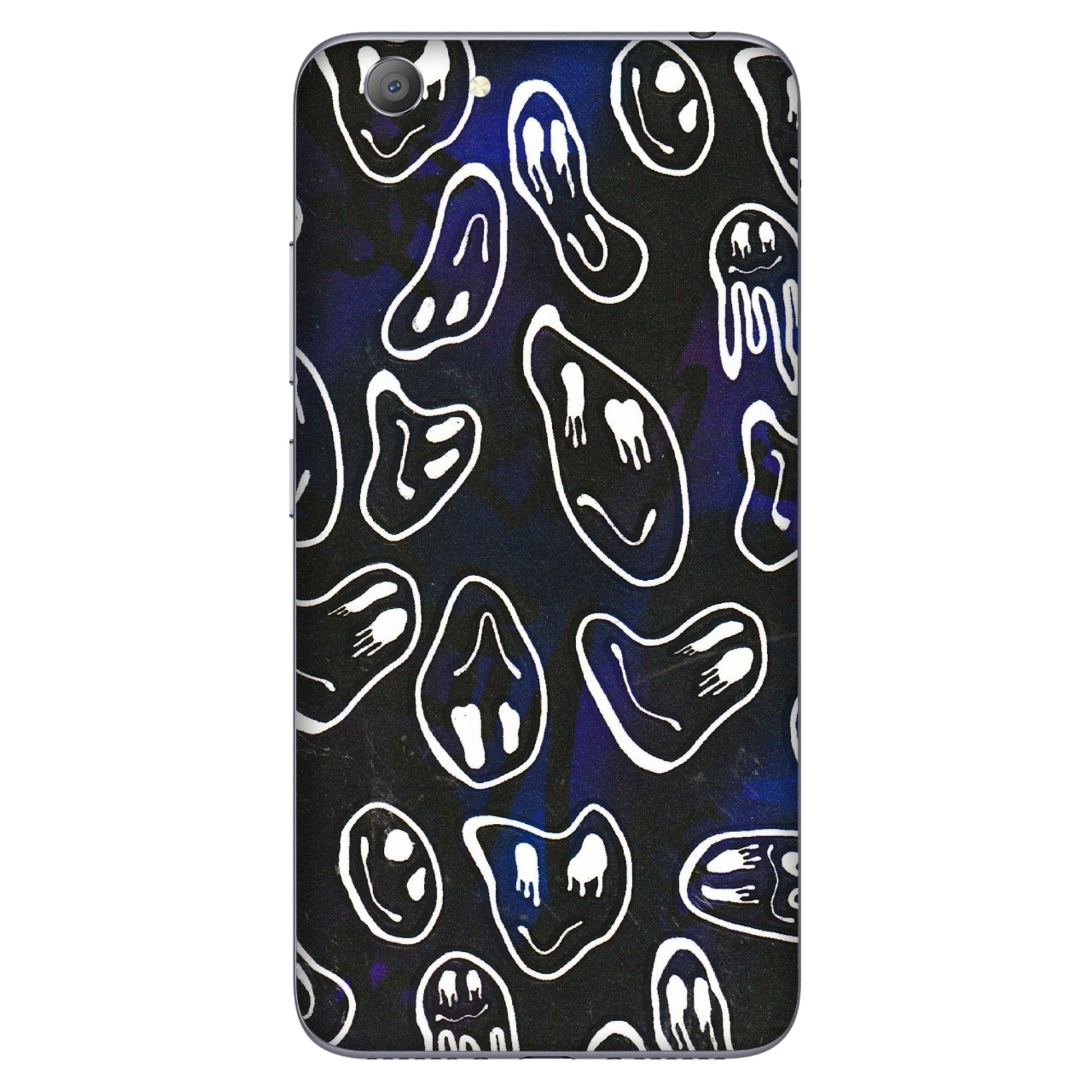 VIVO Y Series Phone Skins (All Models) - Distorted Smileys - 3D Embossed Finish (L-92) Vivo Y53
