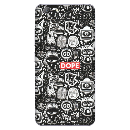 VIVO Y Series Phone Skins (All Models) - Dope Stay Classy Black Doodles - Matte Finish (M-126) Vivo Y53