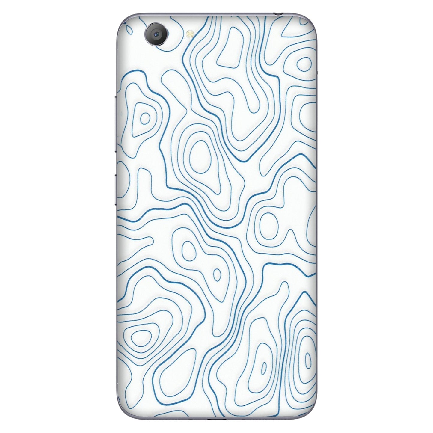 VIVO Y Series Phone Skins (All Models) - Blue And White Swirls - Matte Finish (M-139) Vivo Y53