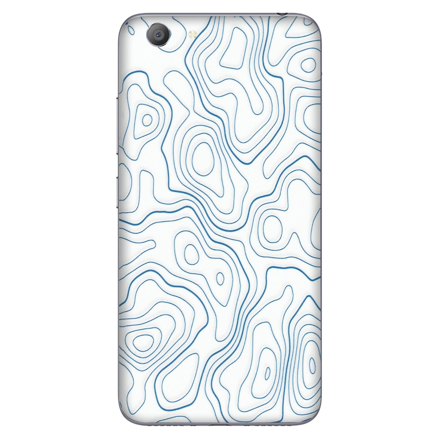 VIVO Y Series Phone Skins (All Models) - Blue And White Swirls - Matte Finish (M-139) Vivo Y53