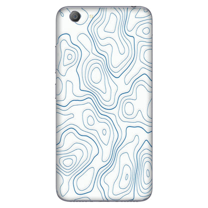 VIVO Y Series Phone Skins (All Models) - Blue And White Swirls - Matte Finish (M-139) Vivo Y53