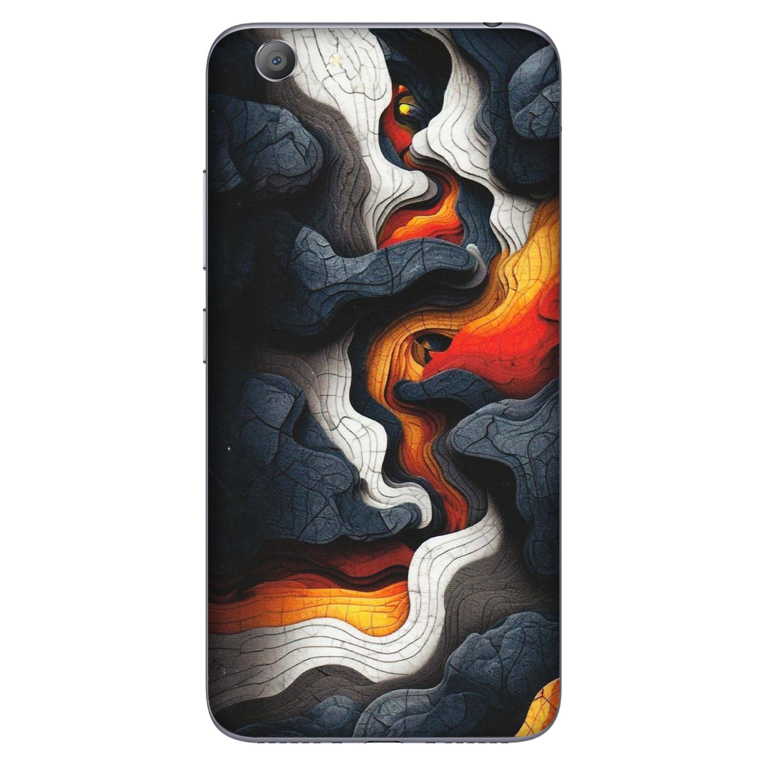 VIVO Y Series Phone Skins (All Models) - Abstract Volcanic Layers - Matte Finish (M-52) Vivo Y53