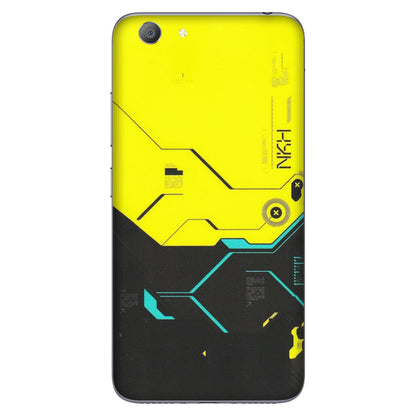 VIVO Y Series Phone Skins (All Models) - Black Yellow Technica - Matte Finish (M-53) Vivo Y53