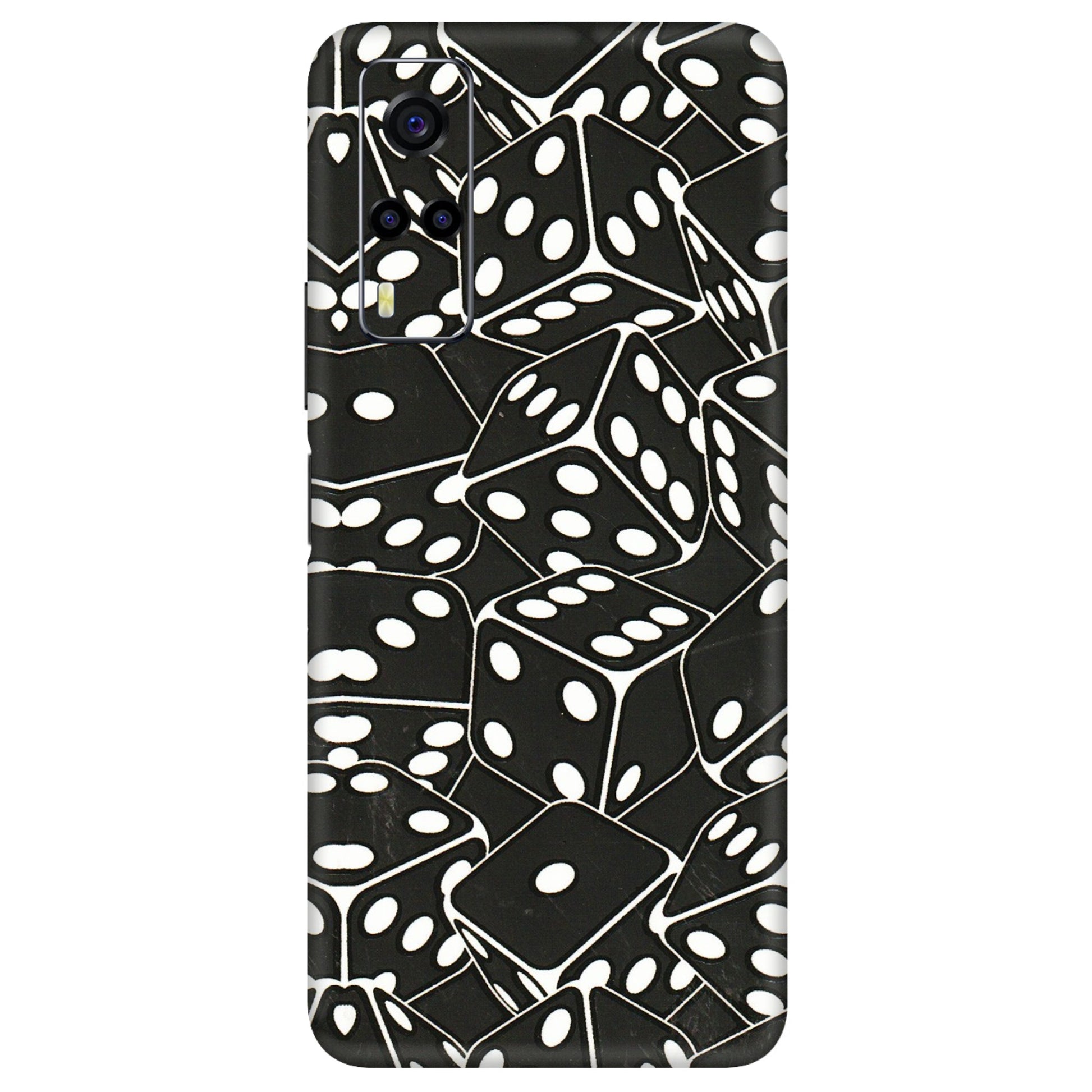 VIVO Y Series Phone Skins (All Models) - Big Black Dices - 3D Embossed Finish (L-106) Vivo Y53S