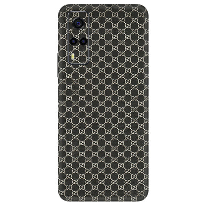 VIVO Y Series Phone Skins (All Models) - Black G Print - 3D Embossed Finish (L-109) Vivo Y53S