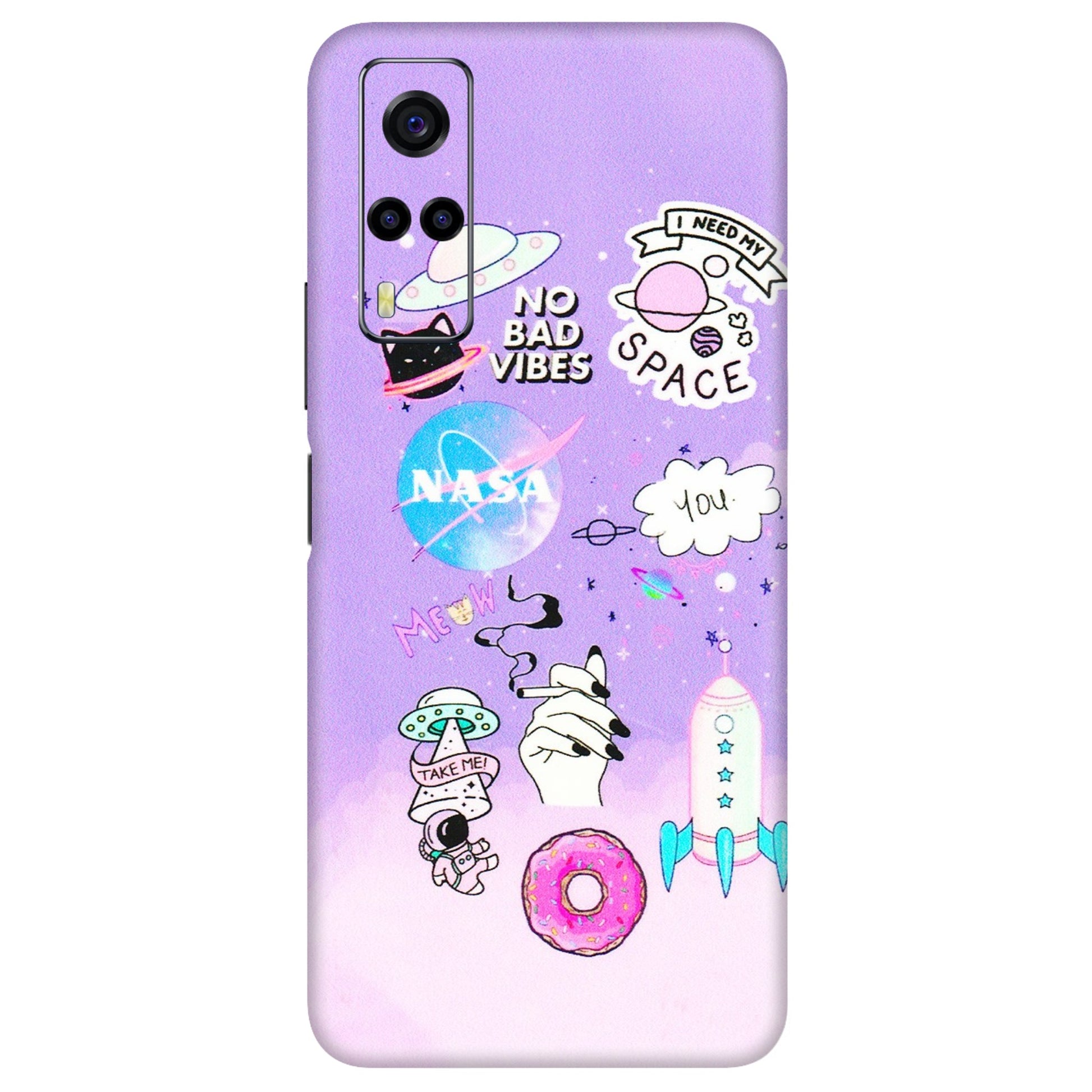 VIVO Y Series Phone Skins (All Models) - I Need My Nasa Skin - 3D Embossed Finish (L-149) Vivo Y53S