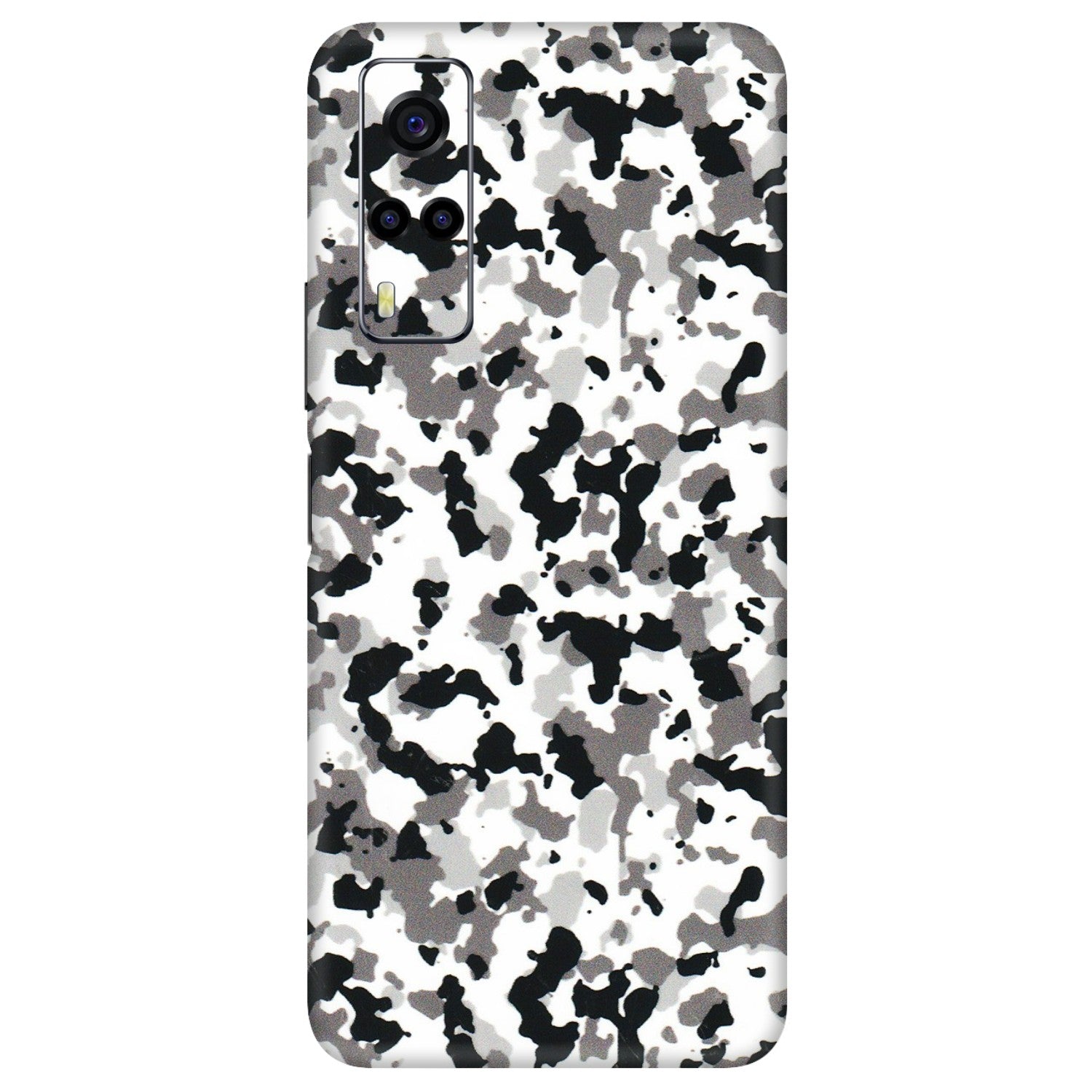 VIVO Y Series Phone Skins (All Models) - White Black Camouflage - 3D Embossed Finish (L-18) Vivo Y53S