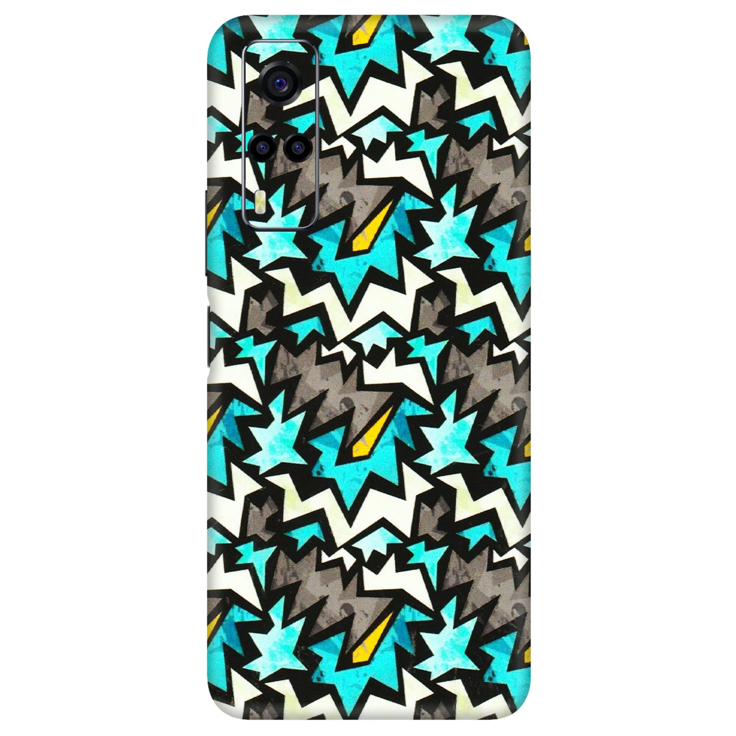 VIVO Y Series Phone Skins (All Models) - Funky Zig Zag - 3D Embossed Finish (L-223) Vivo Y53S