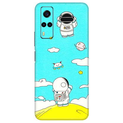 VIVO Y Series Phone Skins (All Models) - Blue Skies Astro Float - 3D Embossed Finish (L-230) Vivo Y53S