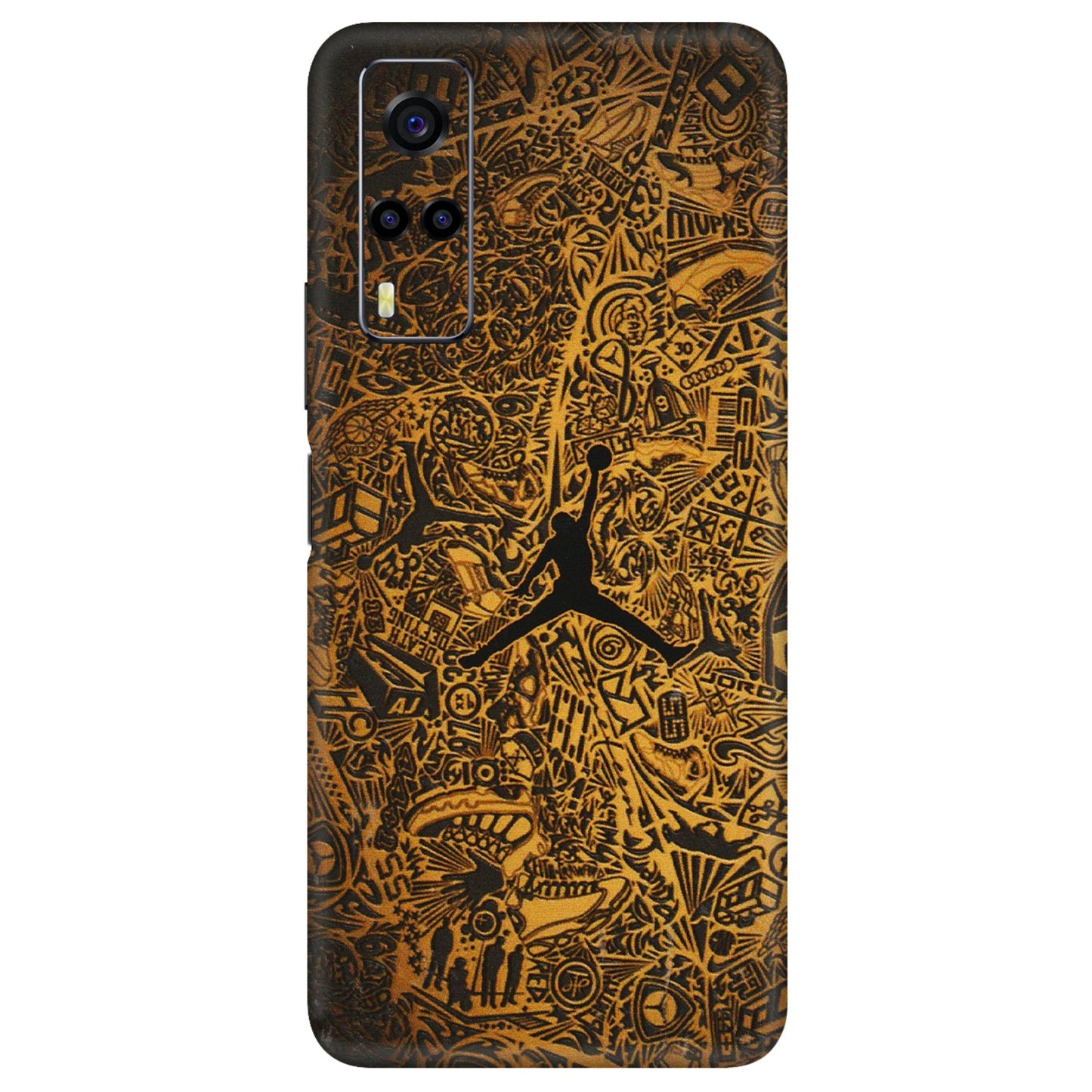 VIVO Y Series Phone Skins (All Models) - Premium Gold Basketball Player - 3D Embossed Finish (L-236) Vivo Y53S