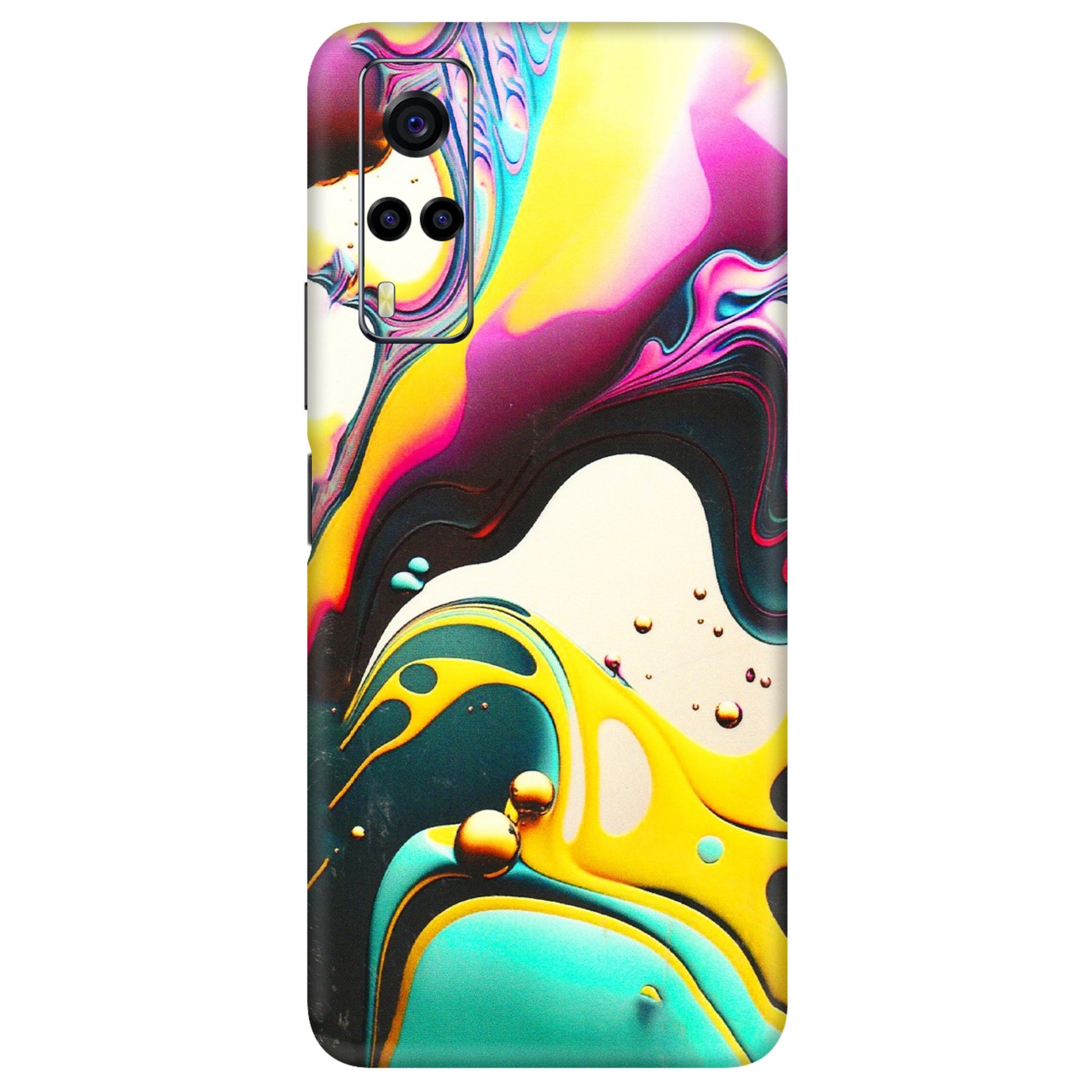 VIVO Y Series Phone Skins (All Models) - Multicolor Abstract pattern - 3D Embossed Finish (L-254) Vivo Y53S