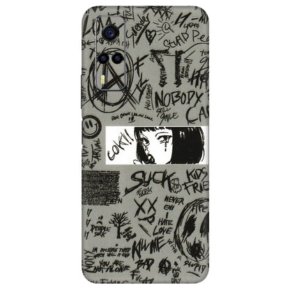 VIVO Y Series Phone Skins (All Models) - Never Have Love Anime - 3D Embossed Finish (L-260) Vivo Y53S