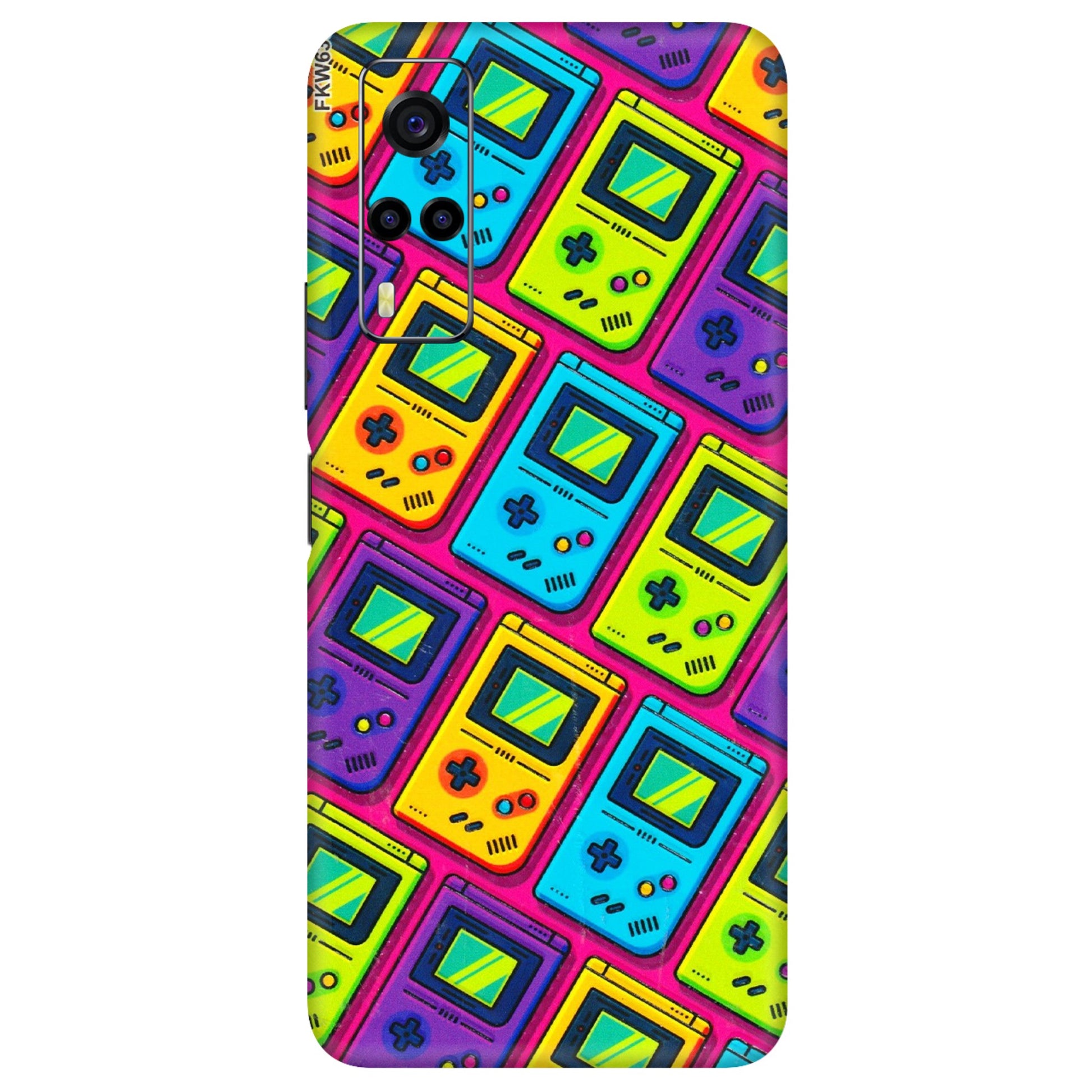 VIVO Y Series Phone Skins (All Models) - Gameboy Colourful - 3D Embossed Finish (L-266) Vivo Y53S