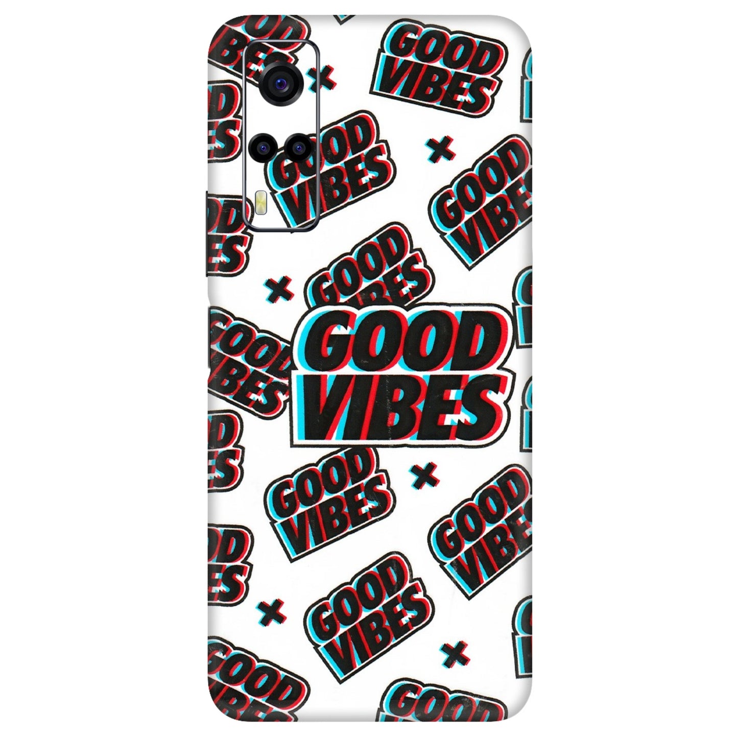 VIVO Y Series Phone Skins (All Models) - Good Vibes - 3D Embossed Finish (L-282) Vivo Y53S