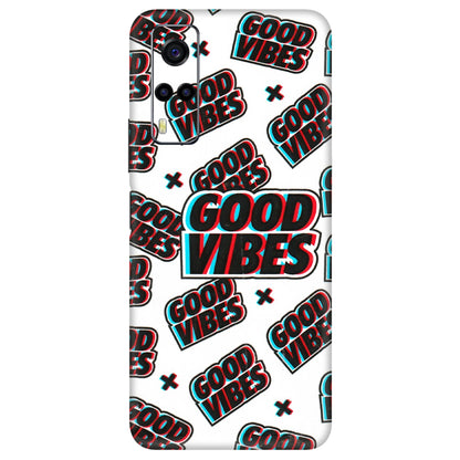 VIVO Y Series Phone Skins (All Models) - Good Vibes - 3D Embossed Finish (L-282) Vivo Y53S
