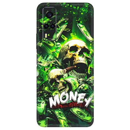 VIVO Y Series Phone Skins (All Models) - Skull Money - 3D Embossed Finish (L-303) Vivo Y53S