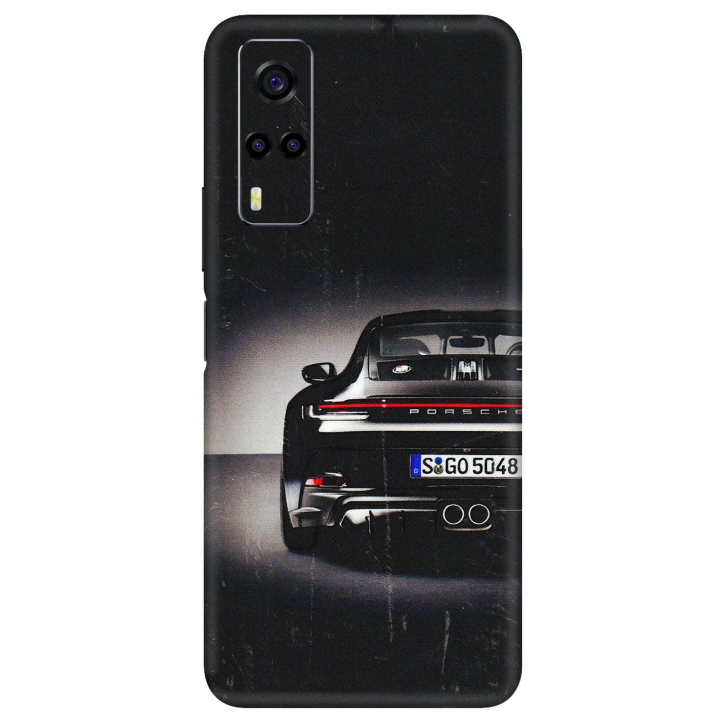 VIVO Y Series Phone Skins (All Models) - New Black Porsche GT3 - 3D Embossed Finish (L-327) Vivo Y53S