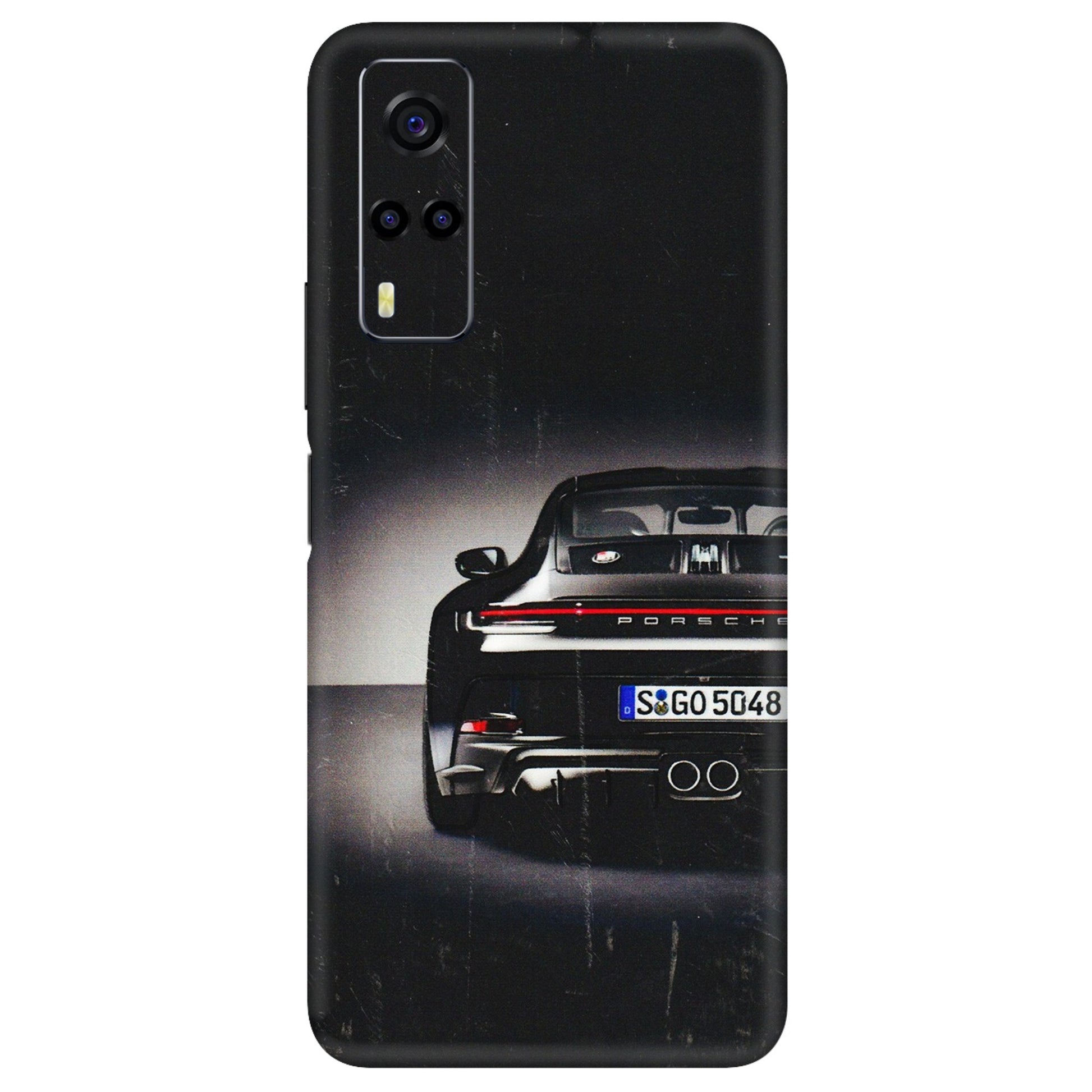VIVO Y Series Phone Skins (All Models) - New Black Porsche GT3 - 3D Embossed Finish (L-327) Vivo Y53S