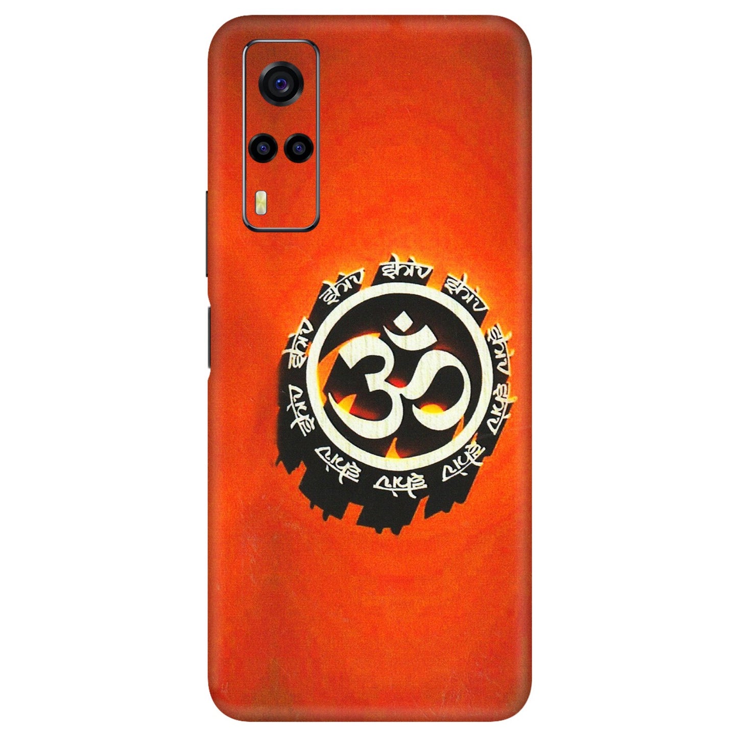 VIVO Y Series Phone Skins (All Models) - Aum Shiv Orange - 3D Embossed Finish (L-32) Vivo Y53S