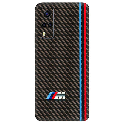 VIVO Y Series Phone Skins (All Models) - BM Carbon Fiber Feels - 3D Embossed Finish (L-38) Vivo Y53S
