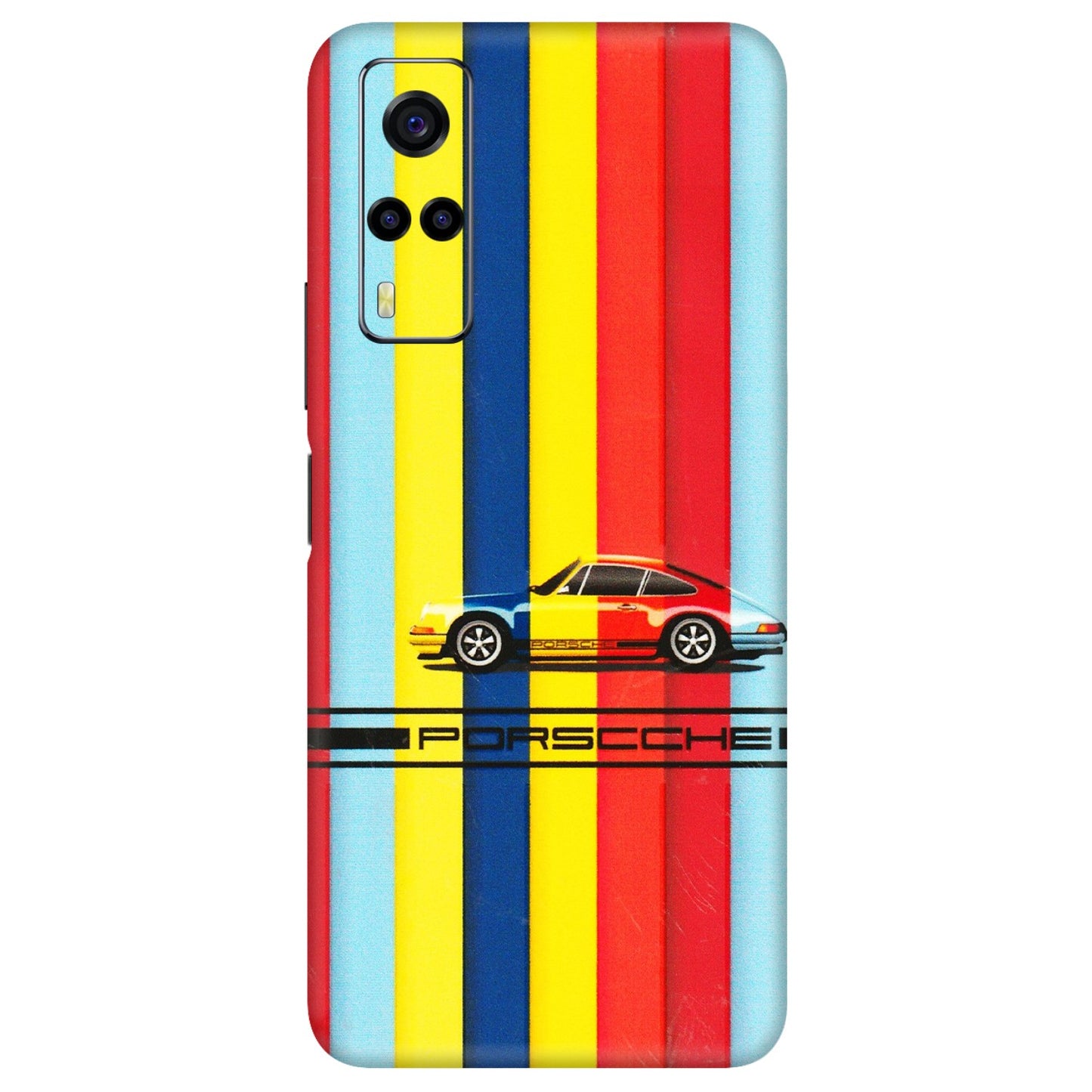 VIVO Y Series Phone Skins (All Models) - Multicolour Porche - 3D Embossed Finish (L-39) Vivo Y53S