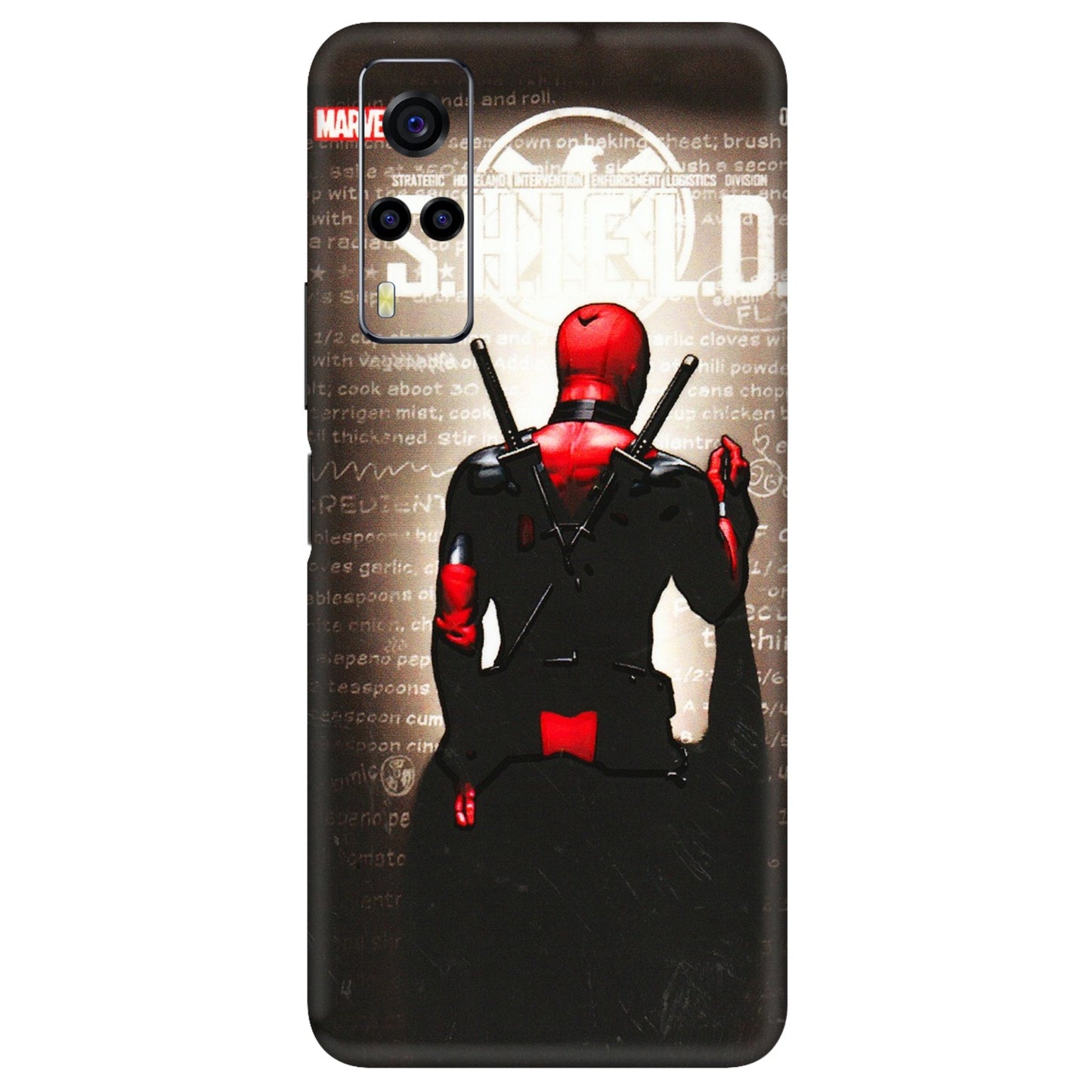 VIVO Y Series Phone Skins (All Models) - Deadpool - 3D Embossed Finish (L-56) Vivo Y53S