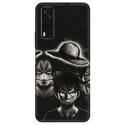 VIVO Y Series Phone Skins (All Models) - Black Luffy Hat - 3D Embossed Finish (L-57) Vivo Y53S