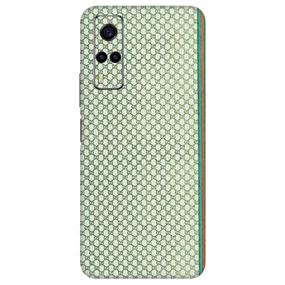 VIVO Y Series Phone Skins (All Models) - Gucci Fabric Pattern - 3D Embossed Finish (L-73) Vivo Y53S