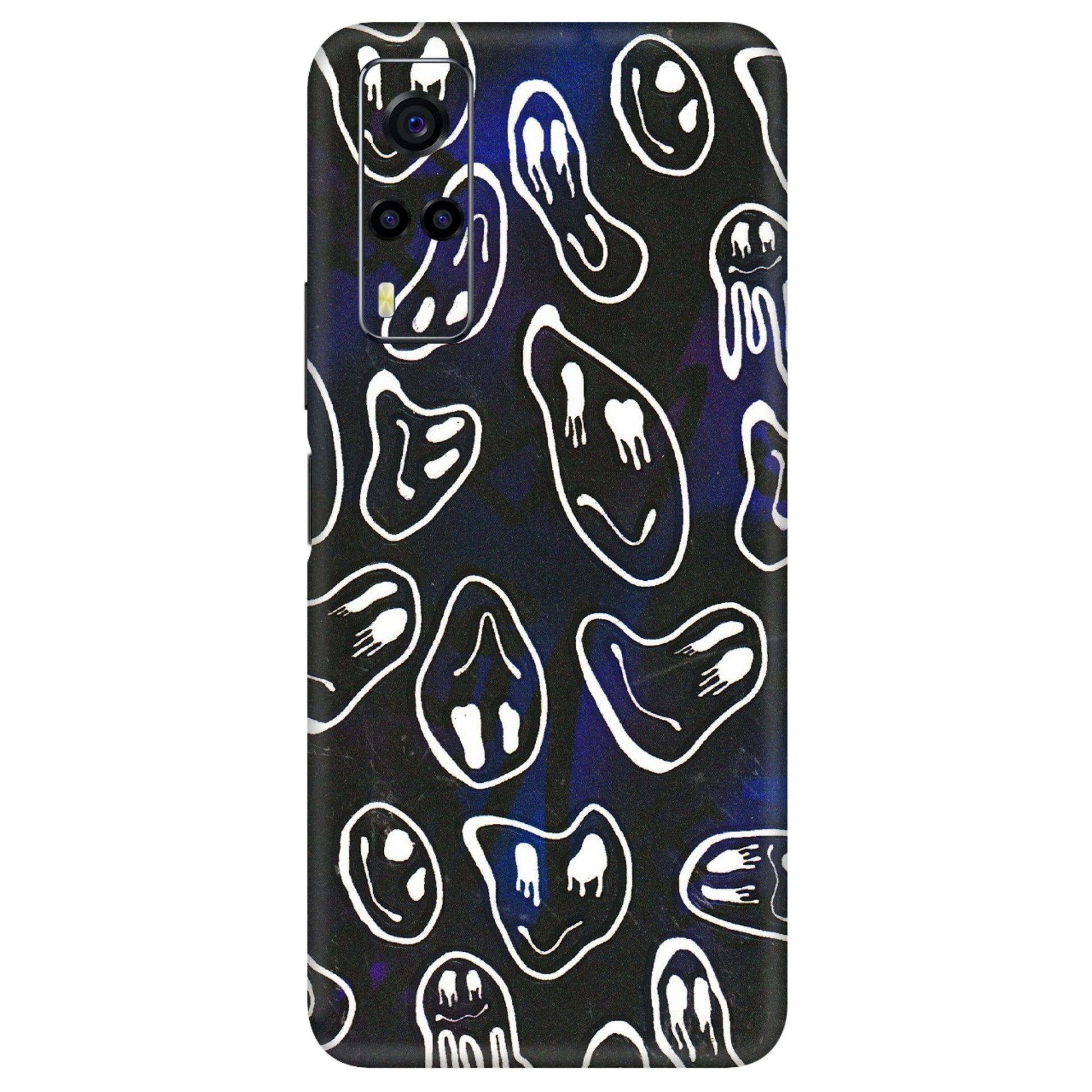 VIVO Y Series Phone Skins (All Models) - Distorted Smileys - 3D Embossed Finish (L-92) Vivo Y53S