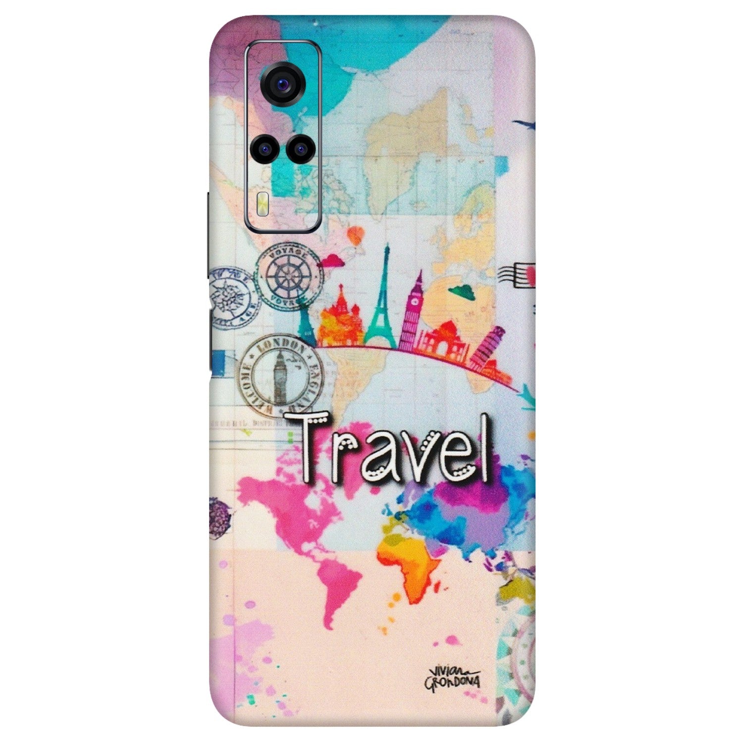 VIVO Y Series Phone Skins (All Models) - Travel The Wonders - Matte Finish (M-108) Vivo Y53S