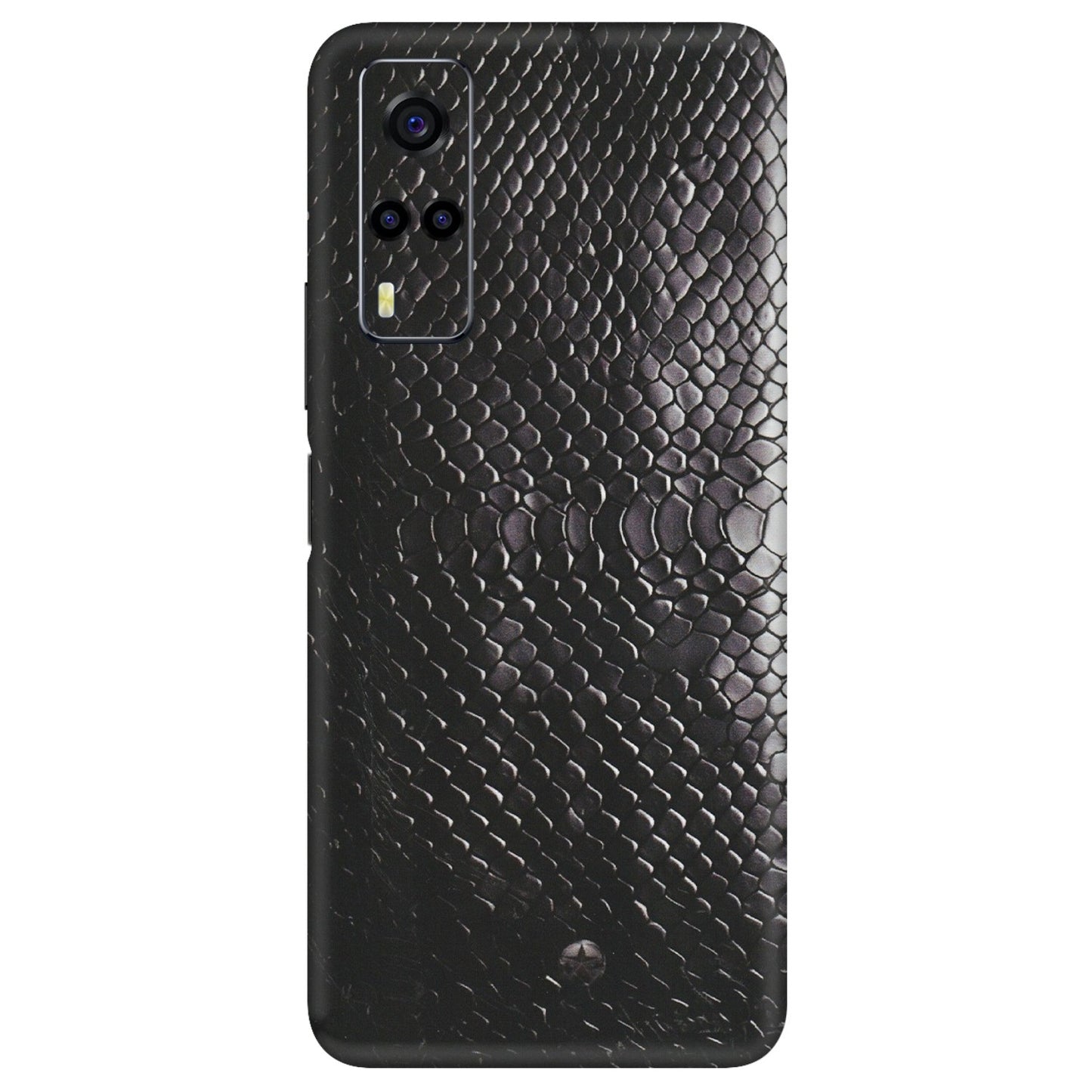 VIVO Y Series Phone Skins (All Models) - Black Snack Leather - Matte Finish (M-147) Vivo Y53S