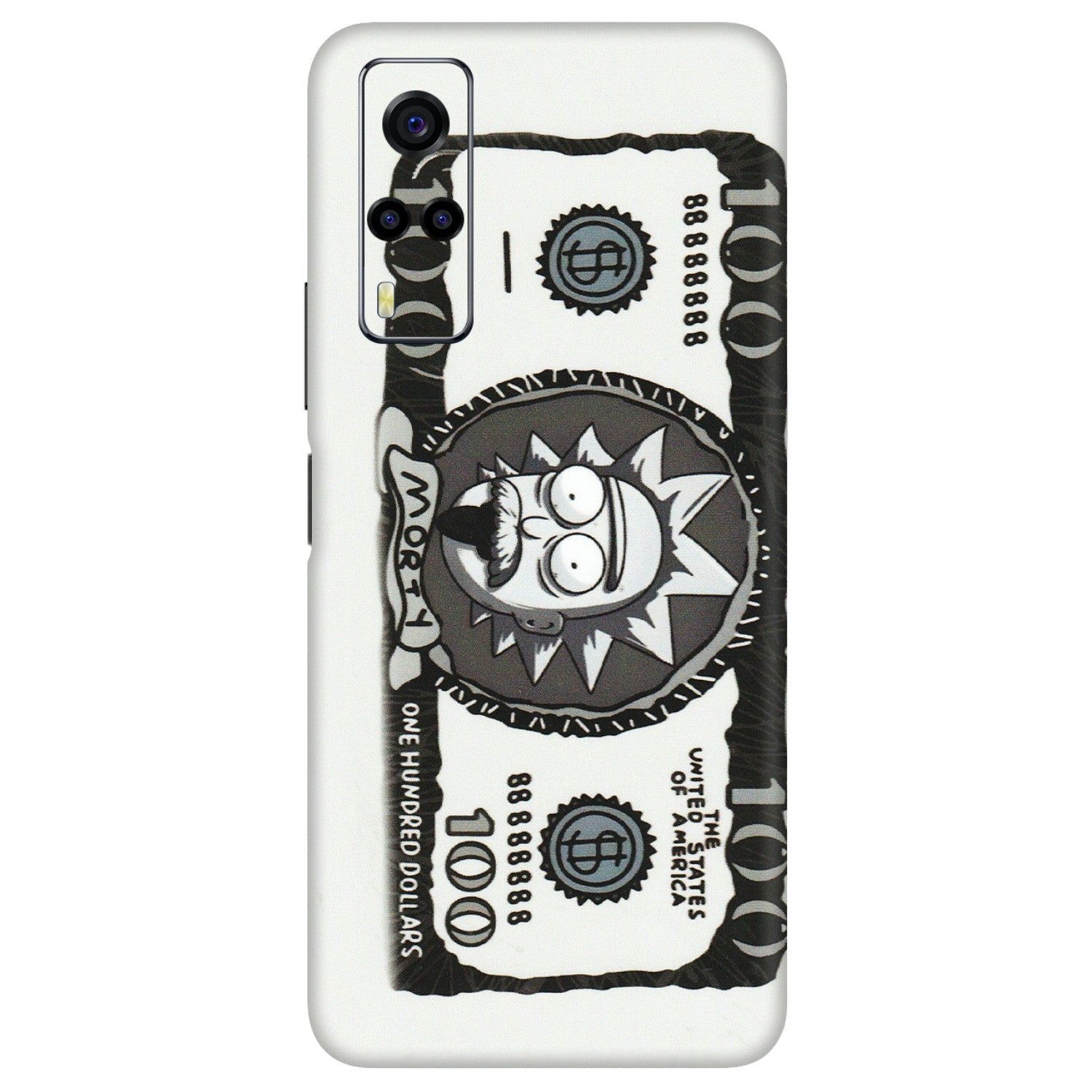 VIVO Y Series Phone Skins (All Models) - Rick And Morty Hundred Dollar Anime - Matte Finish (M-161) Vivo Y53S