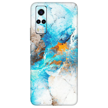 VIVO Y Series Phone Skins (All Models) - Blue Waves Abstract - Matte Finish (M-19) Vivo Y53S