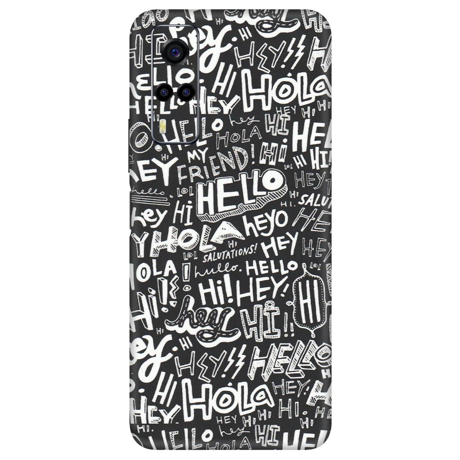 VIVO Y Series Phone Skins (All Models) - Hi Hello Doodles - Matte Finish (M-25) Vivo Y53S