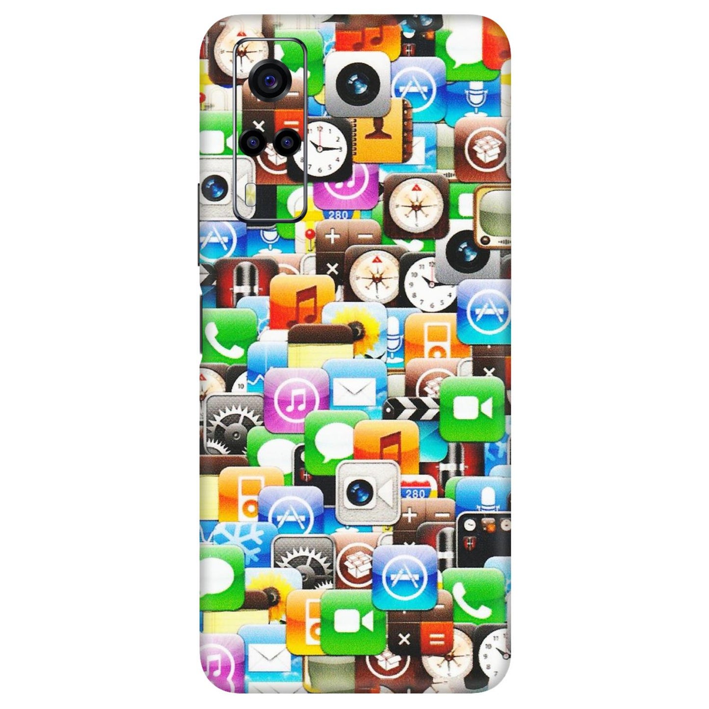 VIVO Y Series Phone Skins (All Models) - All Apple Icons - Matte Finish (M-93) Vivo Y53S