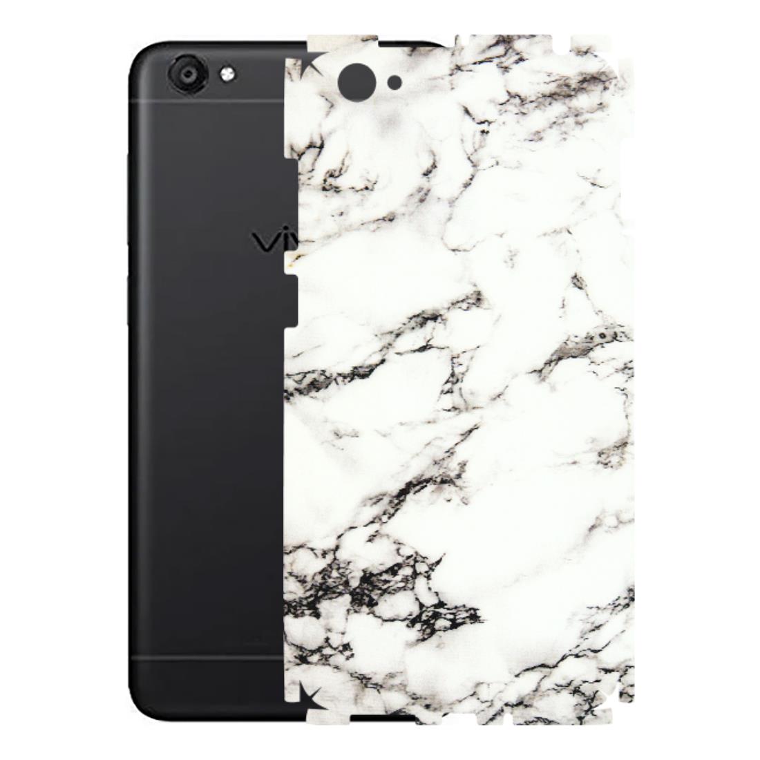 VIVO Y Series Phone Skins (All Models) - Black and White Marble Texture - 3D Embossed Finish (L-124) Vivo Y55S