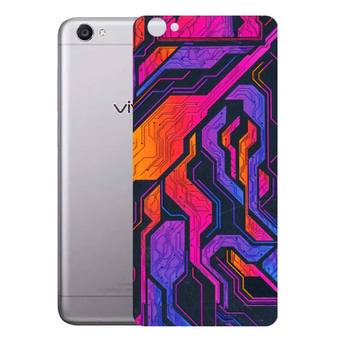 VIVO Y Series Phone Skins (All Models) - Tech Circuits Futuristic - 3D Embossed Finish (L-07) Vivo Y55