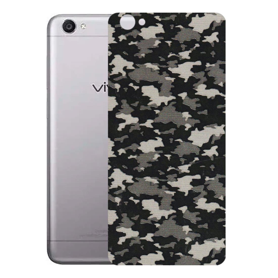 VIVO Y Series Phone Skins (All Models) - Black/Grey Camoflaunge - 3D Embossed Finish (L-142) Vivo Y55