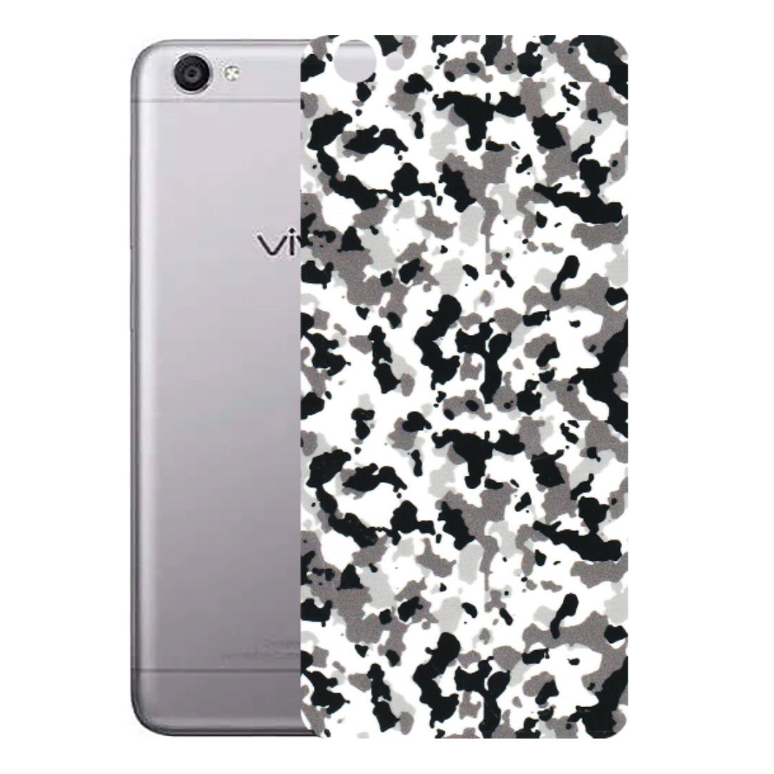 VIVO Y Series Phone Skins (All Models) - White Black Camouflage - 3D Embossed Finish (L-18) Vivo Y55