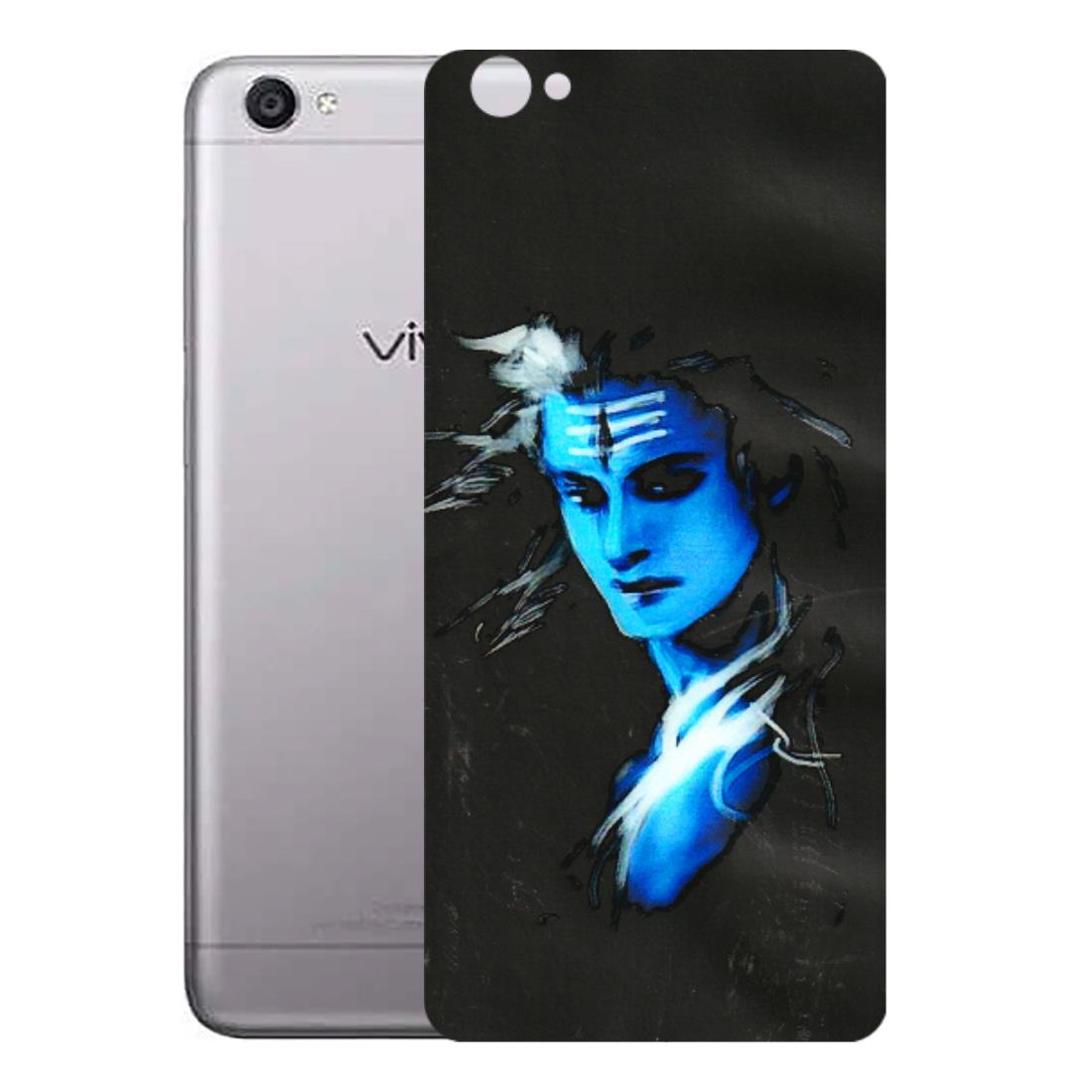 VIVO Y Series Phone Skins (All Models) - Har Har Mahadev Blue/Black - 3D Embossed Finish (L-185) Vivo Y55